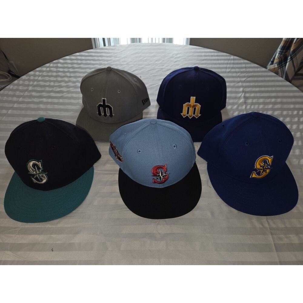 5 New Era Seattle Mariners Fitted Hat Coppertowns Collection, Size 7 1/2